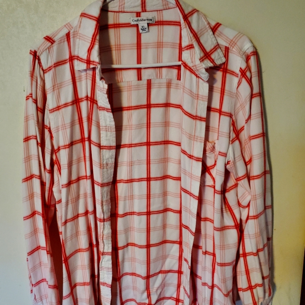 Croft and Barrow Plaid Top